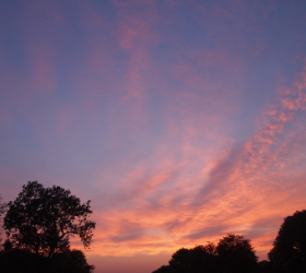 early morning sunrise